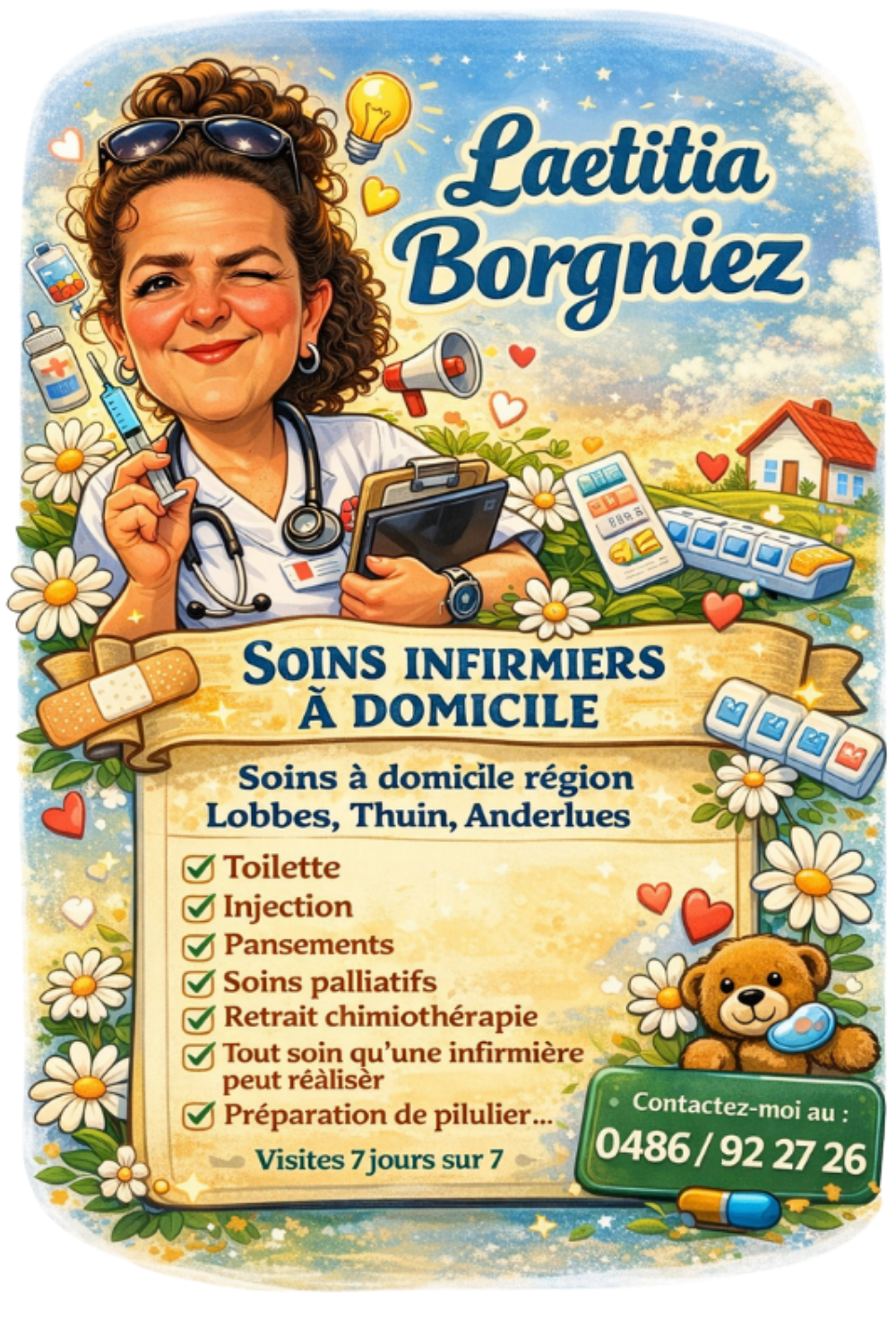 Laëtitia Borgniez, infirmière à domicile